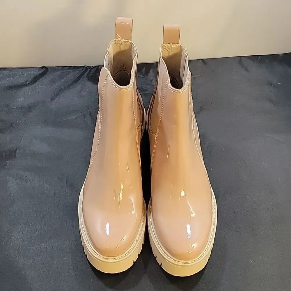 BRAND NEW DOLCE VITA CAFE PATENT HUEY LUG BOOTS